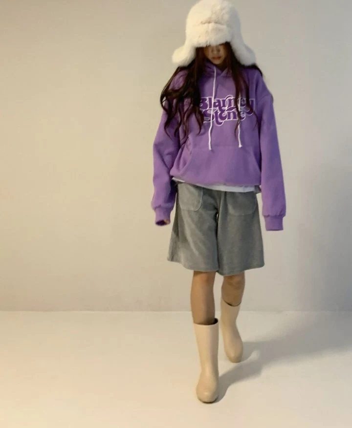 Via - Korean Women Fashion - #womensfashion - Stone Fleece Hoody - 7