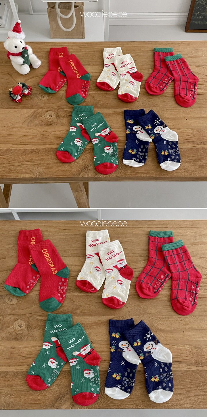 Woodie - Korean Children Fashion - #kidsstore - Santa Socks