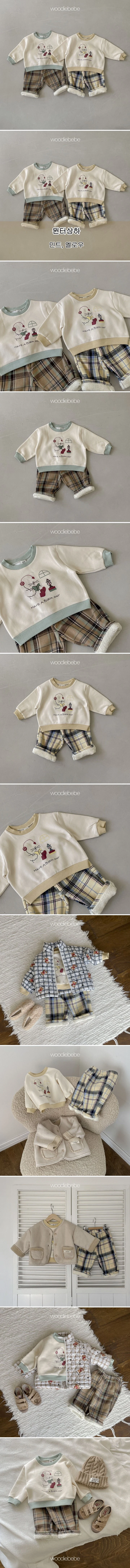 Woodie - Korean Children Fashion - #littlefashionista - Winter Top Bottom Set