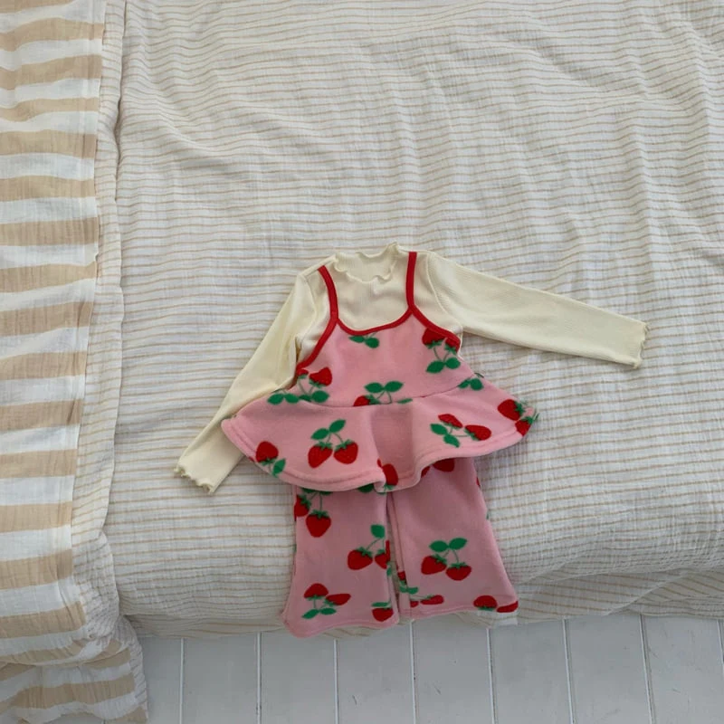 Yellow Factory - Korean Children Fashion - #magicofchildhood - Strawberry Bustier Set - 8