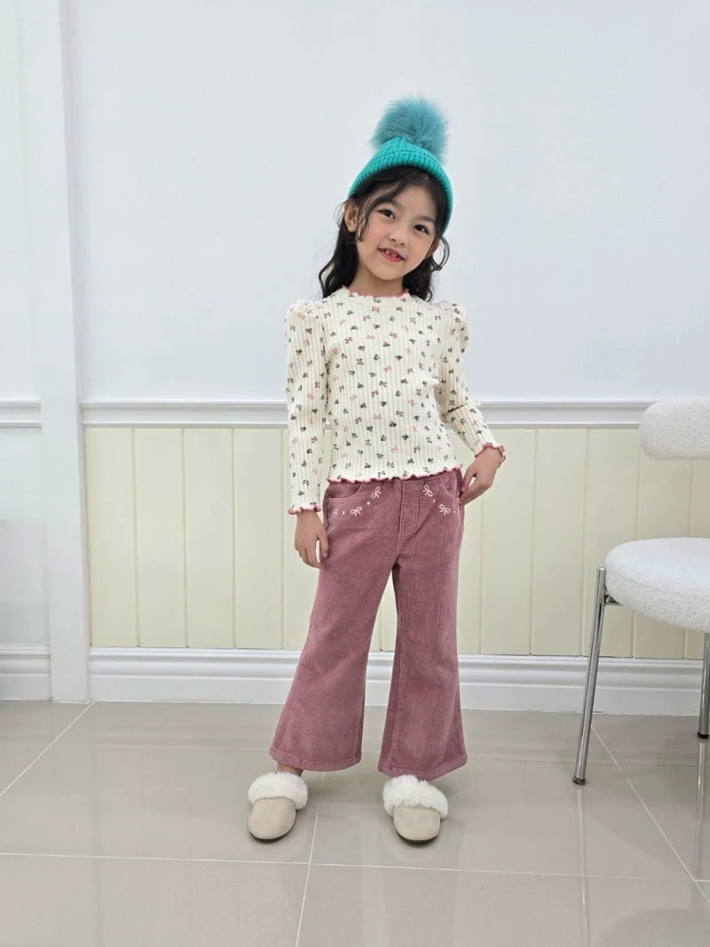 e.ru - Korean Children Fashion - #discoveringself - Flower Tee - 2