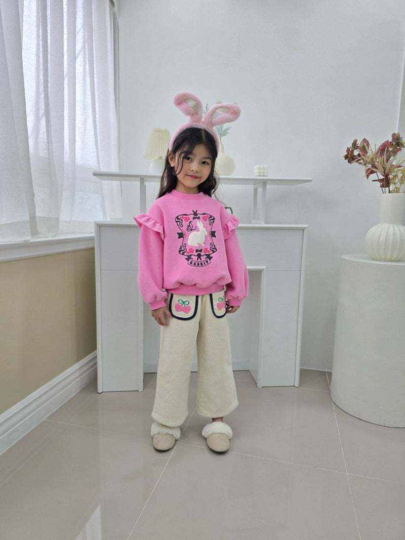 e.ru - Korean Children Fashion - #fashionkids - Frill Rabbit Tee - 2