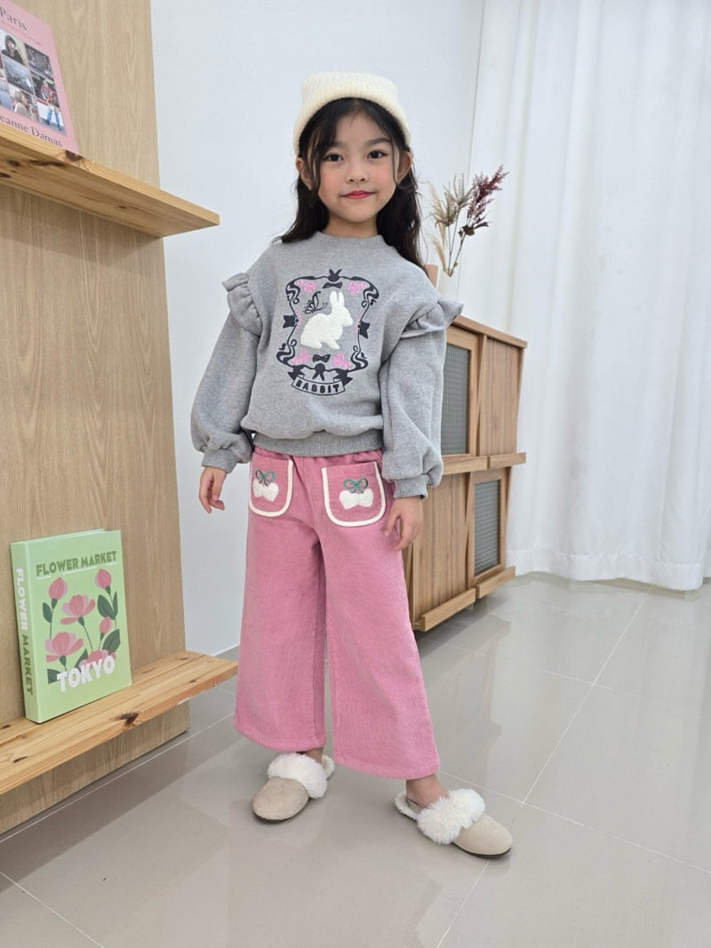 e.ru - Korean Children Fashion - #kidsshorts - Frill Rabbit Tee - 3