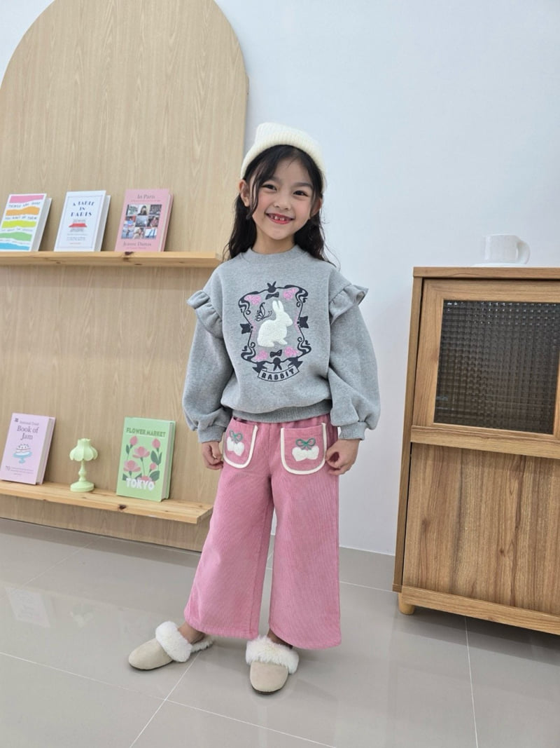 e.ru - Korean Children Fashion - #kidsshorts - Frill Rabbit Tee - 4