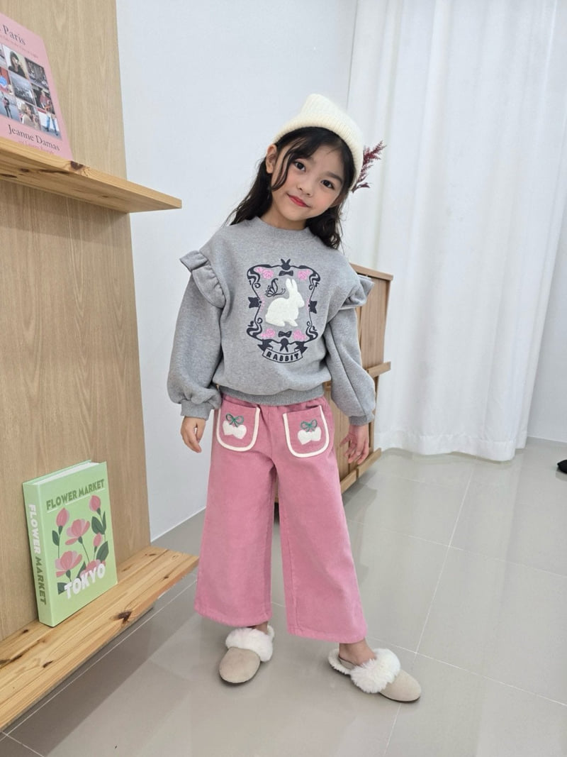 e.ru - Korean Children Fashion - #kidzfashiontrend - Frill Rabbit Tee - 5