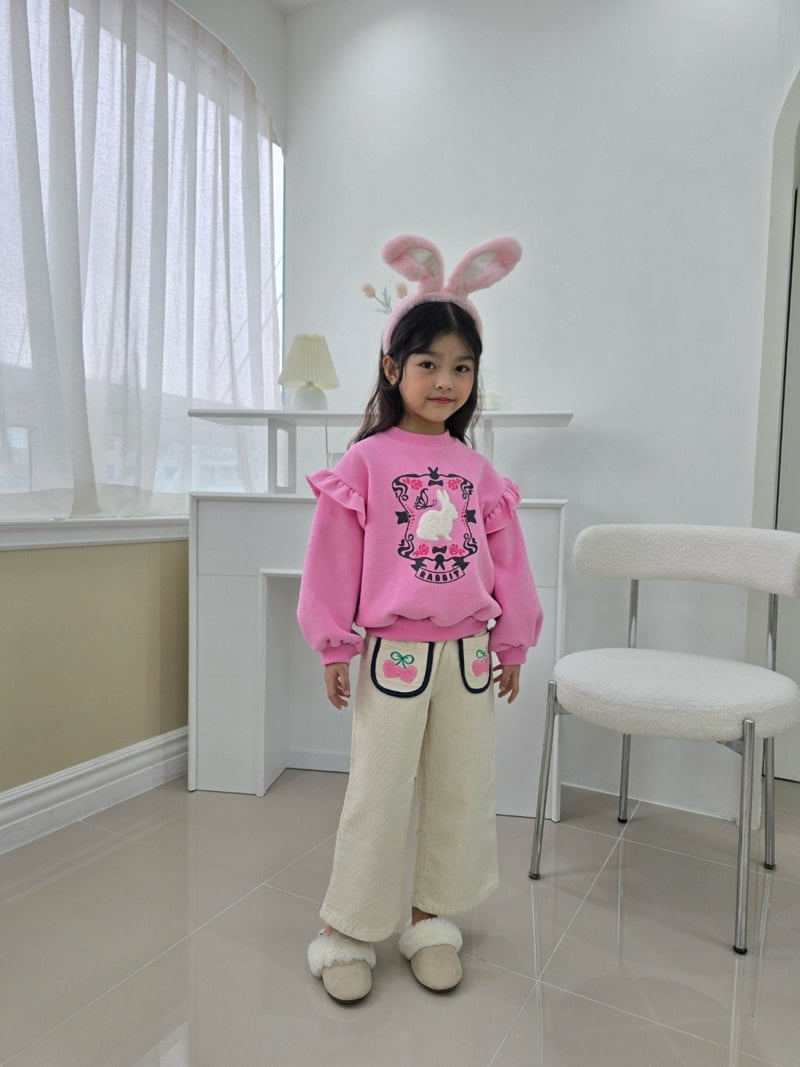 e.ru - Korean Children Fashion - #prettylittlegirls - Frill Rabbit Tee - 10