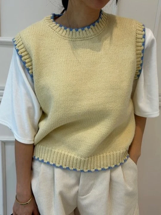 Raglan Knit Vest