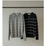 Stripe Collar Knit