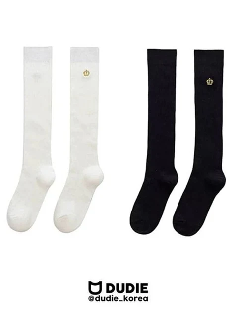 Crown Long Socks Set (set of 2)