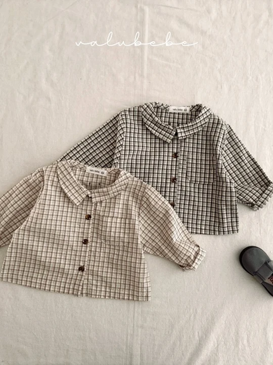 Bebe Bunny Check Collar Shirt