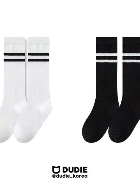 Two-line Knee Socks Set