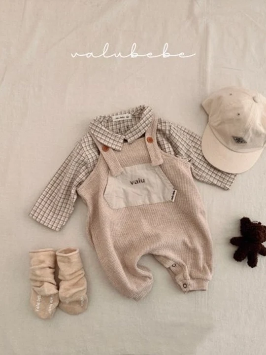 Bebe Valu Waffle Suspenders Suit