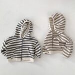 Broccoli Stripe Hooded Zip-up Jacket