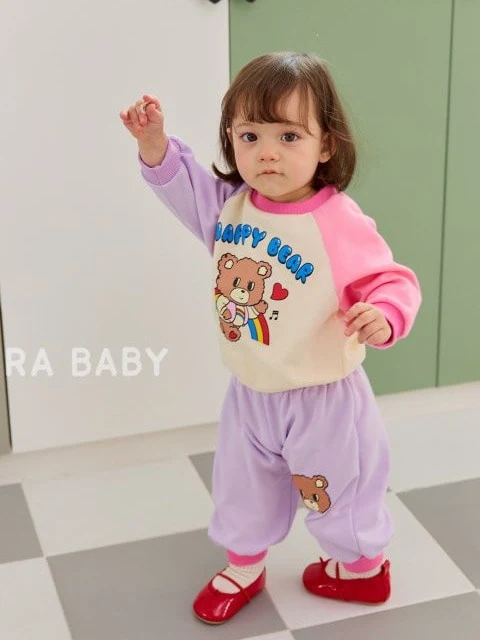 Bebe Rainbow Bear Top Bottom Set