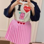 Heart Pleated Skirt