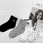 Ribbon Dot Socks