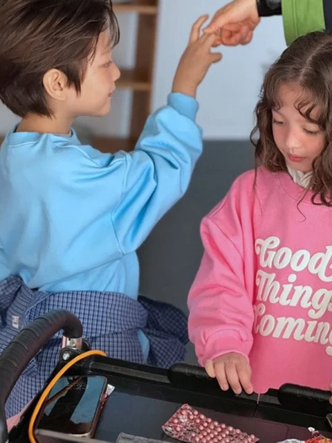 Embossed Pastel Sweatshirts