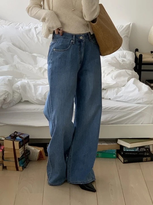 Soft Wide Denim Pants