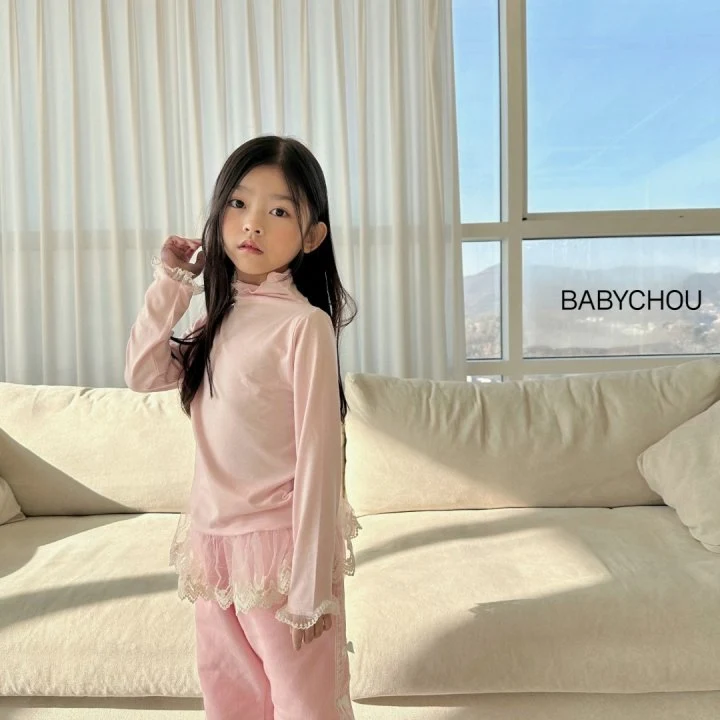 Babychou - Korean Children Fashion - #childofig - Mane Turtleneck Tee - 9