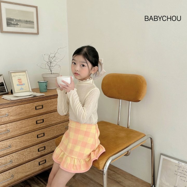 Babychou - Korean Children Fashion - #fashionkids - Slim Turtleneck Tee - 10