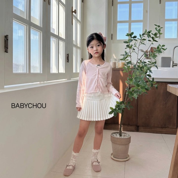 Babychou - Korean Children Fashion - #discoveringself - Ellie Ribbon Skirt - 4