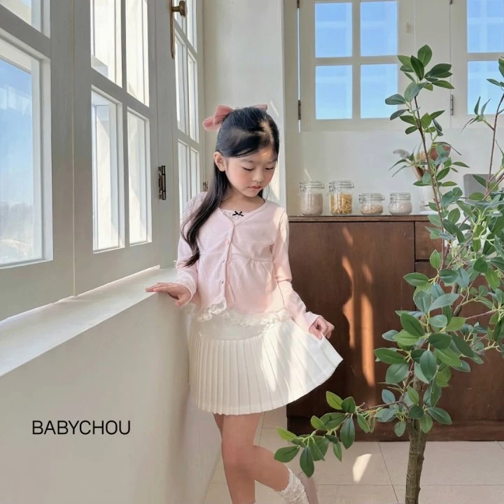 Babychou - Korean Children Fashion - #kidsstore - Ellie Ribbon Skirt - 6