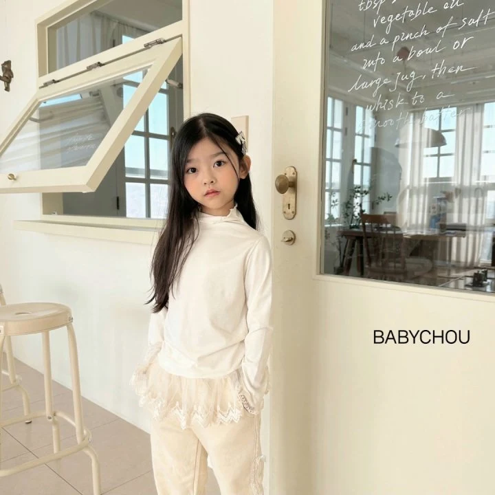 Babychou - Korean Children Fashion - #kidzfashiontrend - Mane Turtleneck Tee - 3