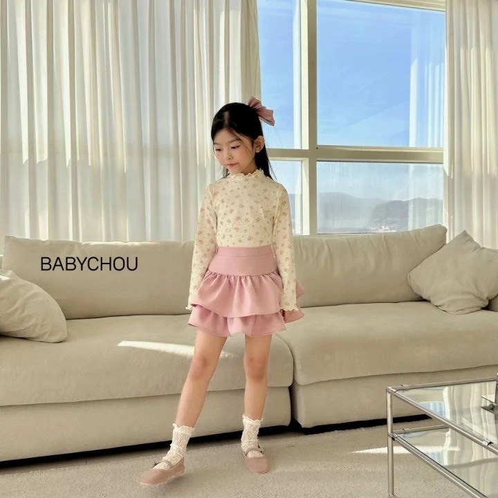 Babychou - Korean Children Fashion - #minifashionista - Eyelet Tee - 2