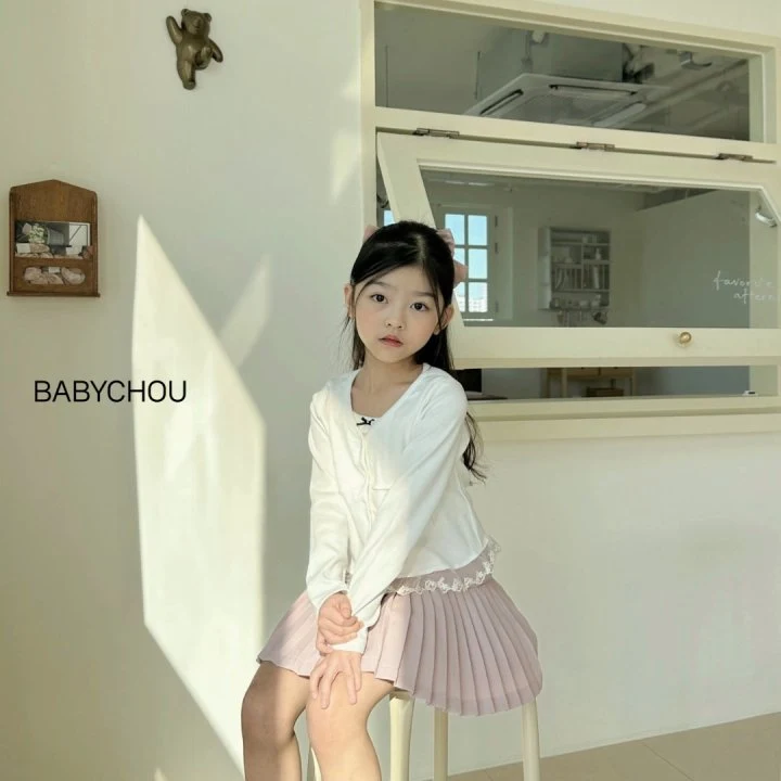 Babychou - Korean Children Fashion - #minifashionista - Ellie Ribbon Skirt - 11