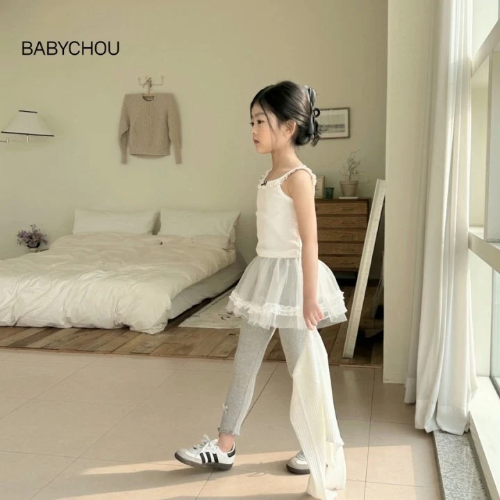 Babychou - Korean Children Fashion - #todddlerfashion - Petit Sleeveless - 6