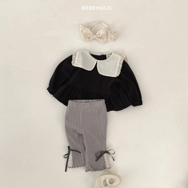 Bebe Holic - Korean Baby Fashion - #babyboutique - Lace Bootcut Pants - 6