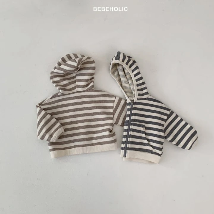 Bebe Holic - Korean Baby Fashion - #babyboutique - Broccoli Stripe Hooded Zip-up Jacket - 10