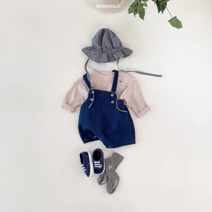 Bebe Holic - Korean Baby Fashion - #babyboutique - River Denim Suspenders - 3