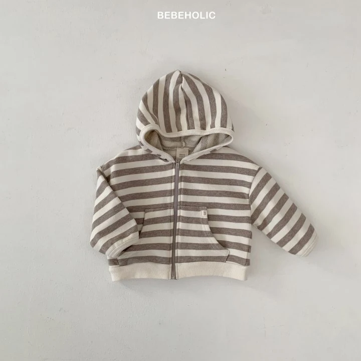 Bebe Holic - Korean Baby Fashion - #babyboutiqueclothing - Broccoli Stripe Hooded Zip-up Jacket - 11