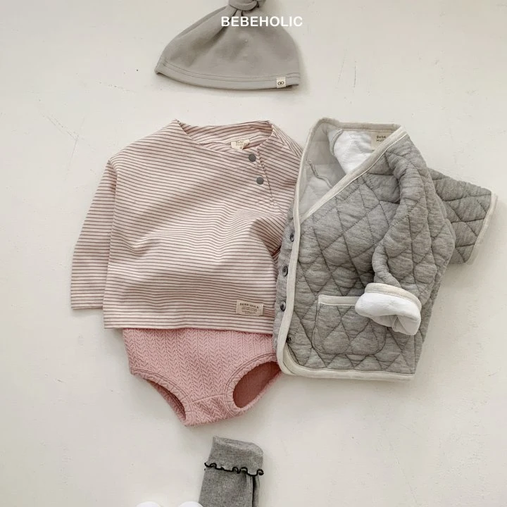 Bebe Holic - Korean Baby Fashion - #babyboutiqueclothing - Miles Stripe Tee - 9