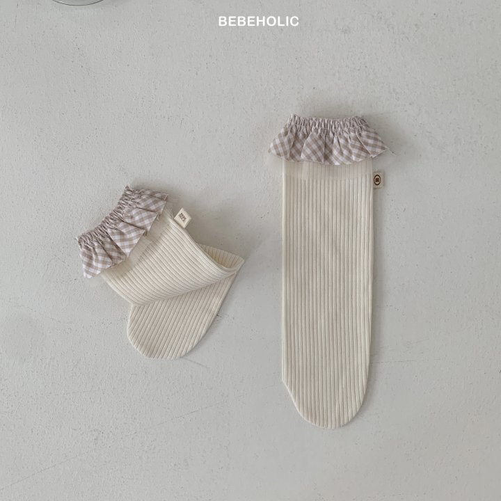 Bebe Holic - Korean Baby Fashion - #babyboutiqueclothing - Checked Knee Socks