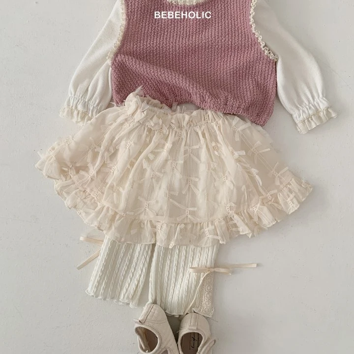 Bebe Holic - Korean Baby Fashion - #babyboutiqueclothing - Roman Ribbon Skirt - 4