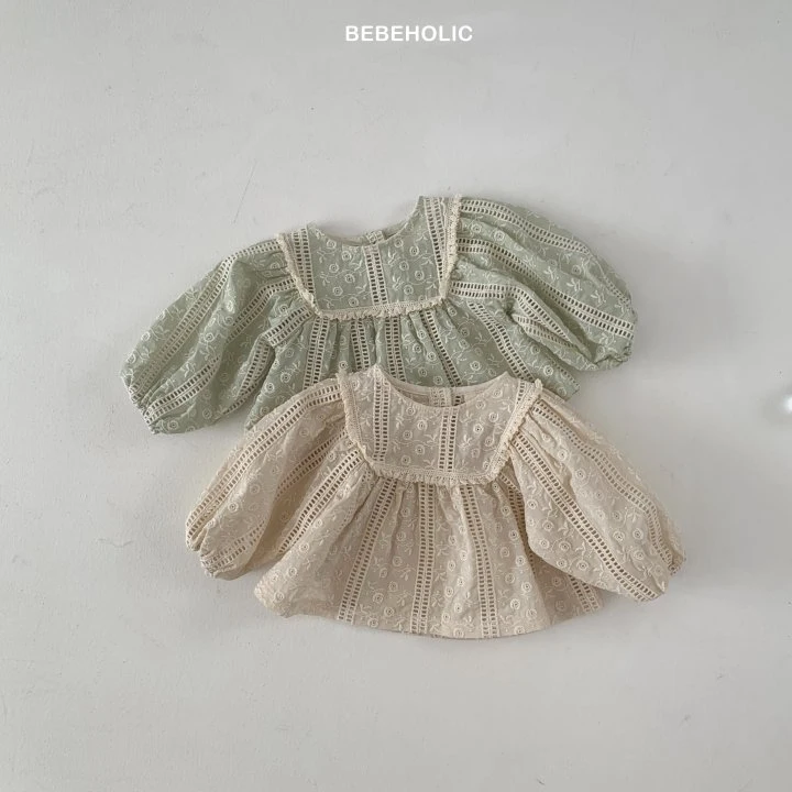 Bebe Holic - Korean Baby Fashion - #babyclothing - Rose Frill Blouse - 8