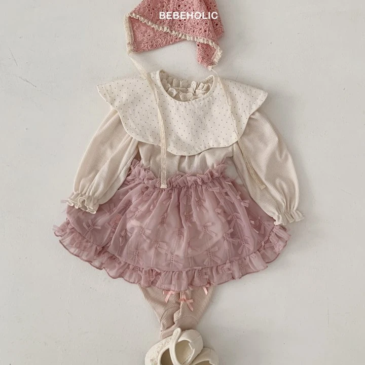 Bebe Holic - Korean Baby Fashion - #babyfever - Roman Ribbon Skirt - 6