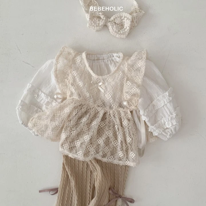 Bebe Holic - Korean Baby Fashion - #babyfever - Ribbon Dia Layered Bustier - 5