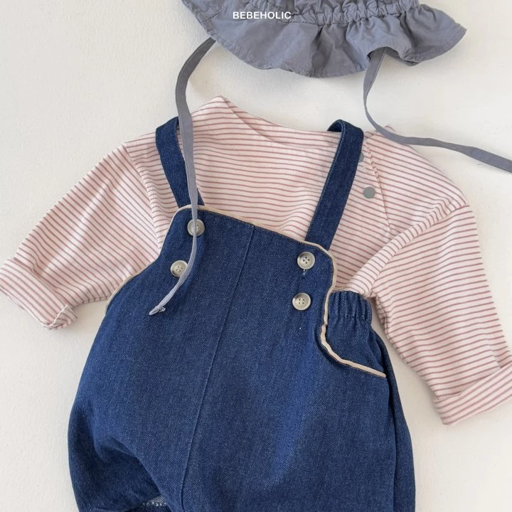 Bebe Holic - Korean Baby Fashion - #babyfever - River Denim Suspenders - 7