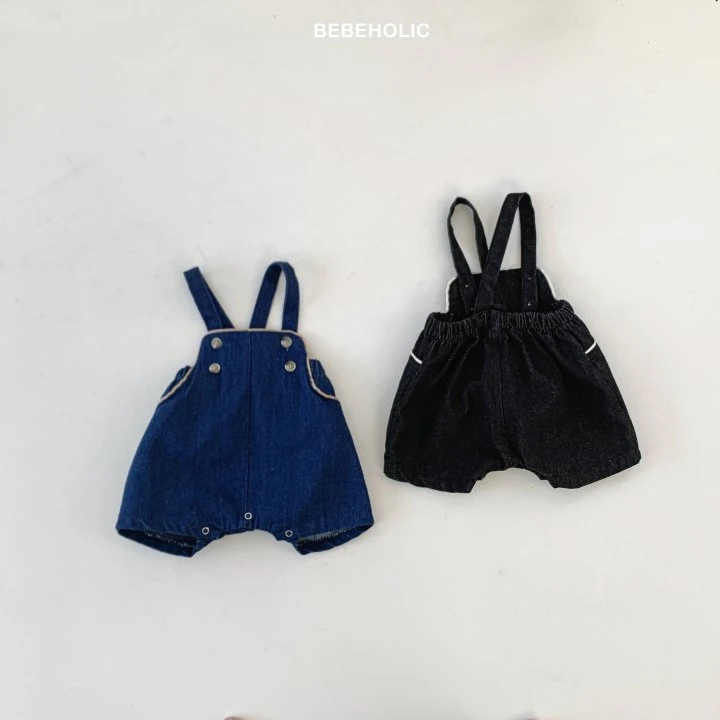 Bebe Holic - Korean Baby Fashion - #babygirlfashion - River Denim Suspenders - 8