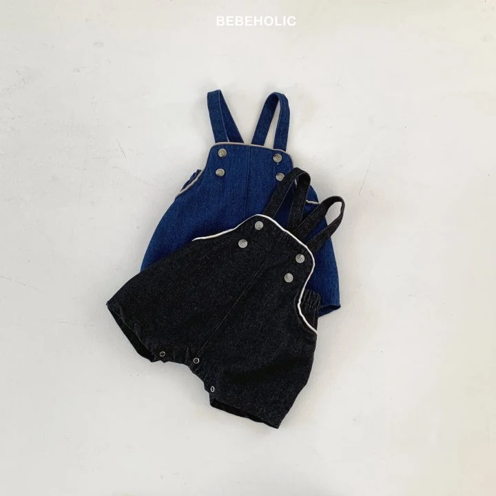 Bebe Holic - Korean Baby Fashion - #babylifestyle - River Denim Suspenders - 9