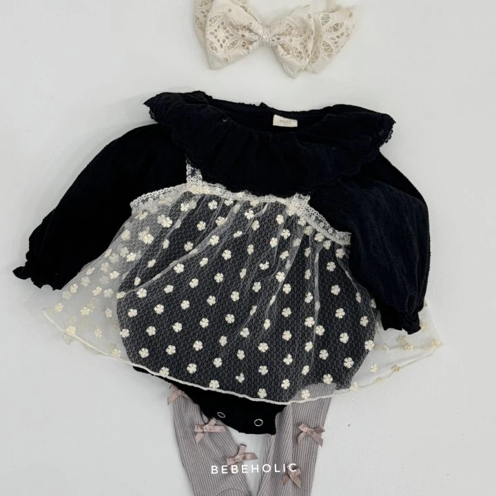 Bebe Holic - Korean Baby Fashion - #babyoninstagram - Halo Lace Suit - 2