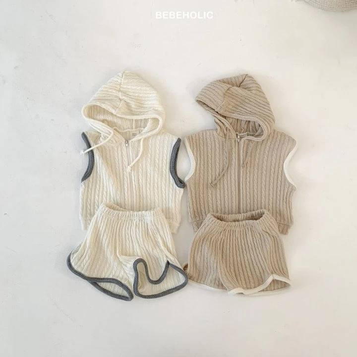 Bebe Holic - Korean Baby Fashion - #babyoninstagram - Twisted Hood Set - 9