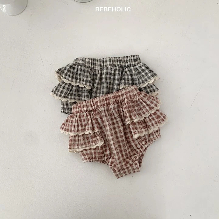 Bebe Holic - Korean Baby Fashion - #babyootd - Lumi Check Bloomers - 11