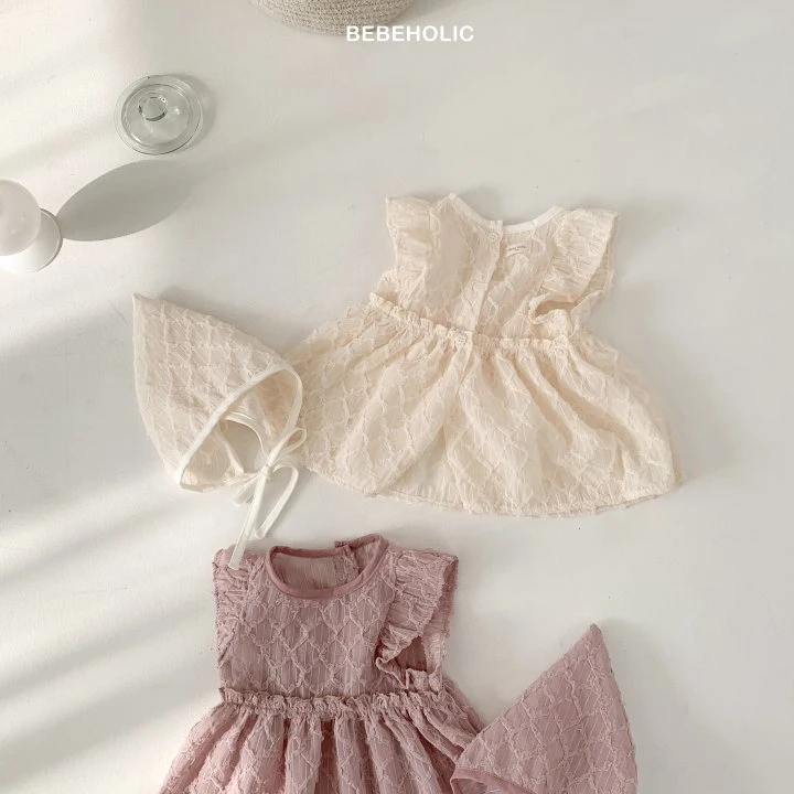 Bebe Holic - Korean Baby Fashion - #babyootd - Milky Bonnet Set - 10