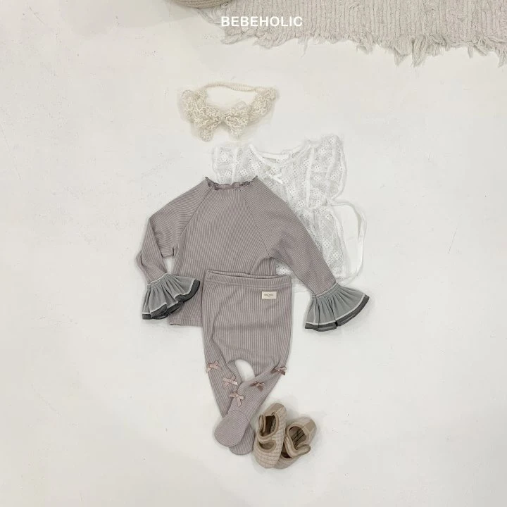 Bebe Holic - Korean Baby Fashion - #babyoutfit - Double Frill Tee - 5