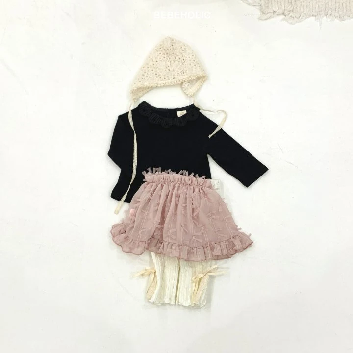 Bebe Holic - Korean Baby Fashion - #babyoutfit - Melody Lace Tee - 5