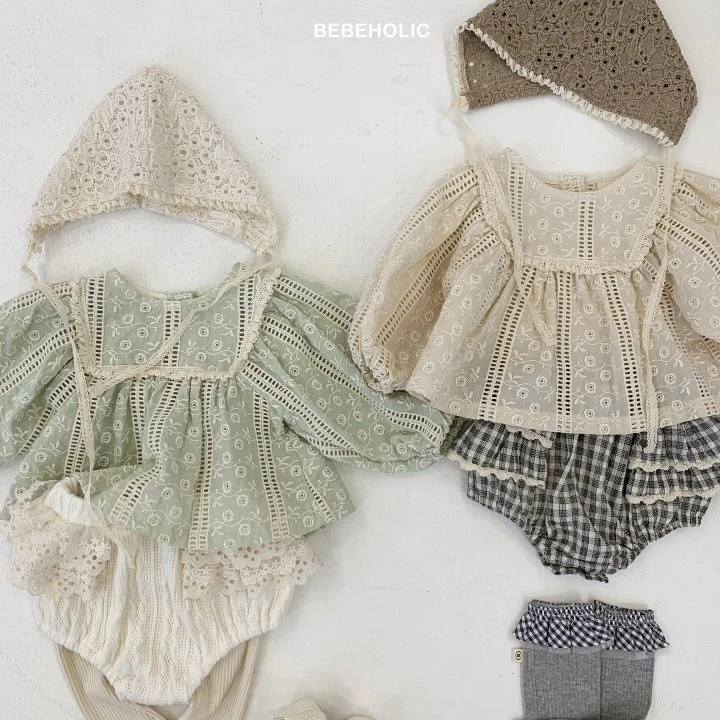 Bebe Holic - Korean Baby Fashion - #babyoutfit - Rose Frill Blouse